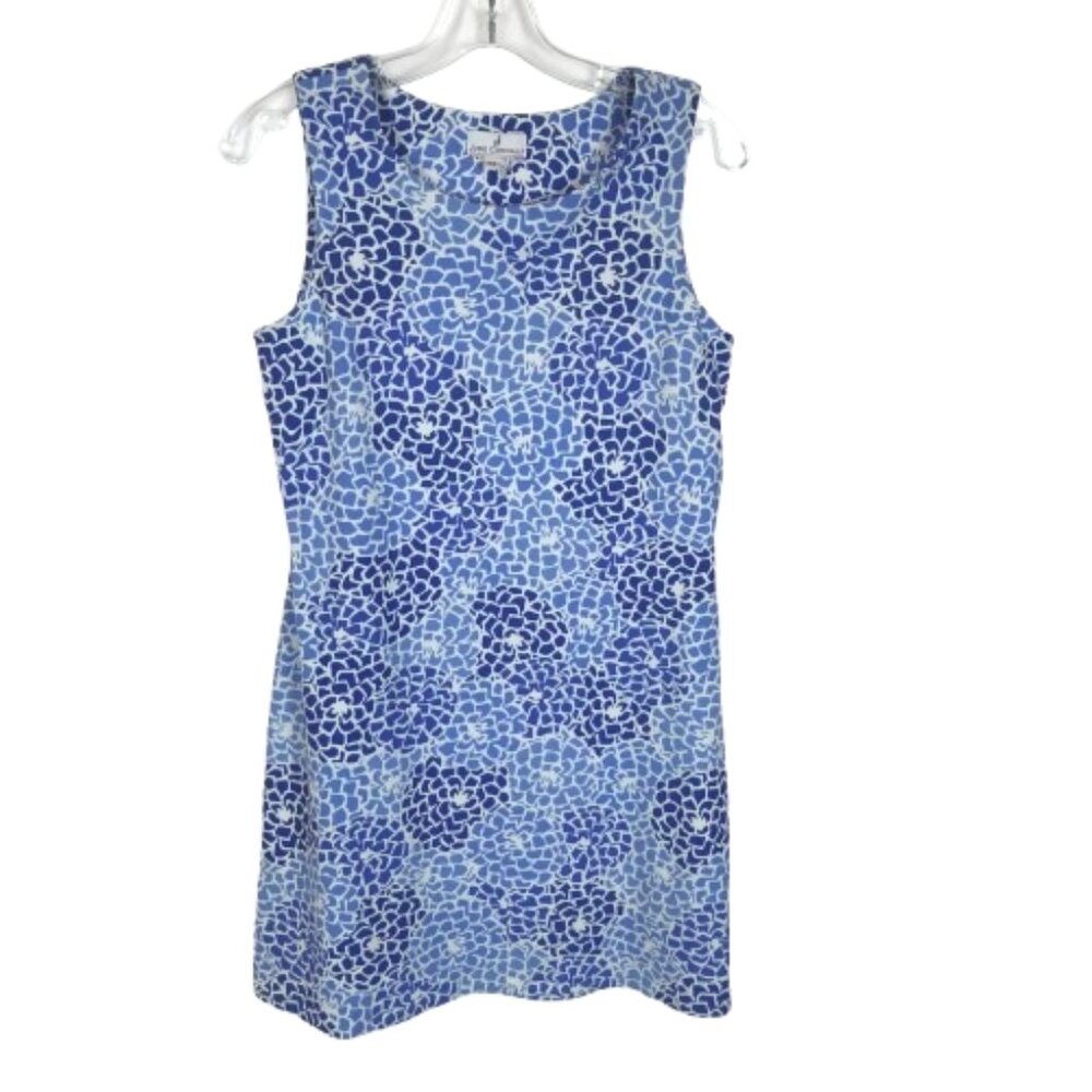Jude Connally Womens Size Medium Blue White Floral Mini Stretch Dress